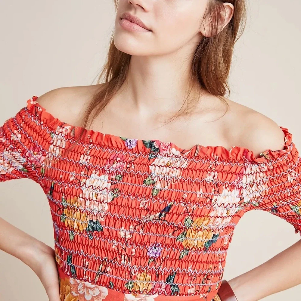 FARM Rio Paraiso Off-the-Shoulder Jumpsuit - Picture 5 of 8